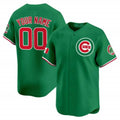 Custom Chicago Cubs Mexico Vapor Premier Limited Jersey V3 ¨C Green BFRAILEY