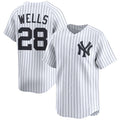 New York Yankees #28 Austin Wells White BFRAILEY Home Limited Player Jersey