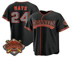 San Francisco Giants #24 Willie Mays Black BFRAILEY 2026 Alternate Stadium Stitched Jersey