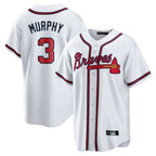 Atlanta Braves #3 Dale Murphy Player White BFRAILEY Home Game Stitched Jerseys
