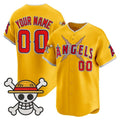 Custom Los Angeles Angels x One Piece Gold BFRAILEY Vapor Premier Limited Jersey - Stitched