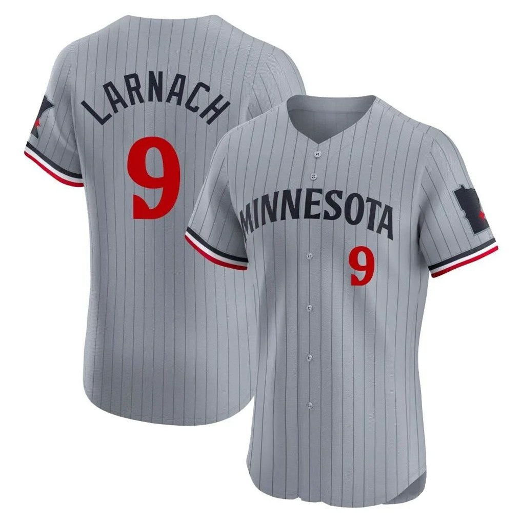 Minnesota Twins #9 Trevor Larnach Player Gray BFRAILEYHome Limited Elite Stitched Jerseys