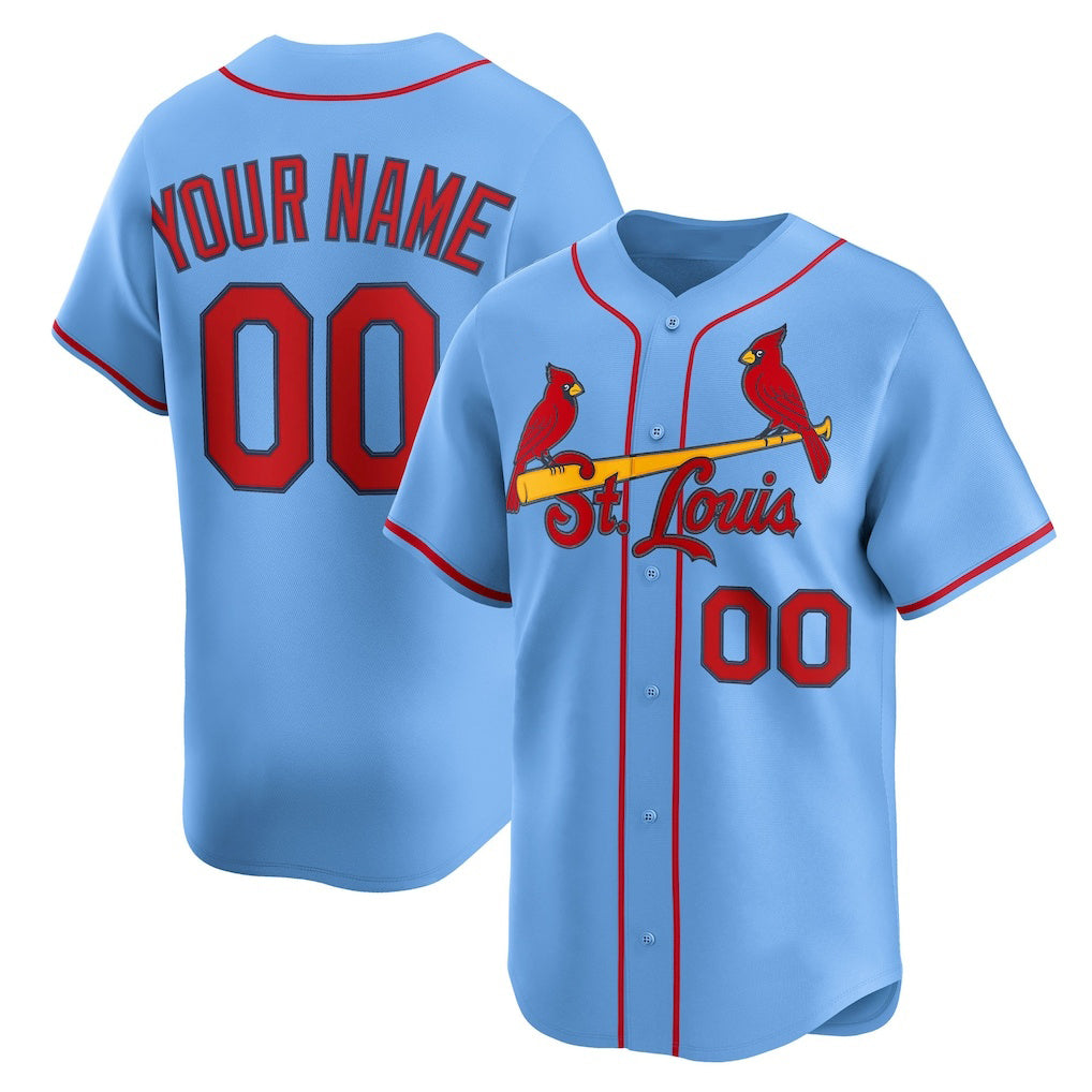 Custom St. Louis Cardinals Light Blue BFRAILEY Alternate Limited Jersey