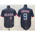 Miami Marlins #9 Xavier Edwards Black BFRAILEY 2025 City Connect Limited Stitched Jersey