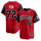Chicago White Sox #72 Carlton Fisk Player Red BFRAILEY City Connect Limited Home Stitched Jerseys