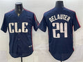 Cleveland Guardians #24 Chase DeLauter Navy BFRAILEY 2024 City Connect Limited Stitched Jersey