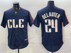 Cleveland Guardians #24 Chase DeLauter Navy BFRAILEY 2024 City Connect Limited Stitched Jersey