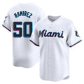 Miami Marlins #50 Agustin Ramirez Player White BFRAILEY Home Limited Stitched Jerseys