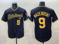 Pittsburgh Pirates #9 Bill Mazeroski Black BFRAILEY Limited Stitched Jersey