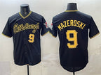 Pittsburgh Pirates #9 Bill Mazeroski Black BFRAILEY Limited Stitched Jersey