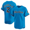 Miami Marlins #2 Jazz Chisholm Jr. Blue BFRAILEY Limited Stitched Jersey
