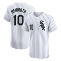 Chicago White Sox #10 Chase Meidroth Player White BFRAILEY Stripe Limited Elite Home Stitched Jerseys