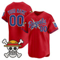 Custom Kansas City Royals x One Piece Red BFRAILEY Vapor Premier Limited Jersey - Stitched