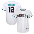Arizona Diamondbacks #12 Lourdes Gurriel Jr Player White BFRAILEY World Series Home Game Stitched Jerseys