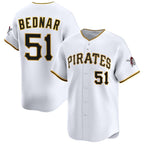 Pittsburgh Pirates #51 David Bednar White BFRAILEY 2025 Home Limited Stitched Jersey