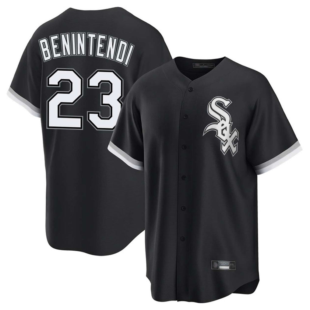 Chicago White Sox #23 Andrew Benintendi Player Black BFRAILEY Home Game Stitched Jerseys