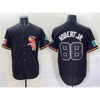 Chicago White Sox #88 Luis Robert Jr. Black BFRAILEY Mexico Limited Stitched Jersey