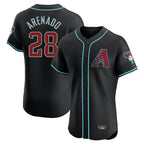 Arizona Diamondbacks #28 Nolan Arenado Player Black BFRAILEY Limited Elite Home Game Stitched Jerseys