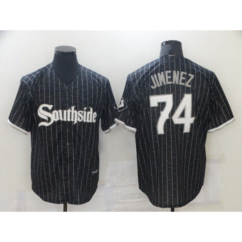 Chicago White Sox #74 Jimenez City Edition Black BFRAILEY Game 2021 Jerseys
