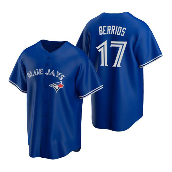 Toronto Blue Jays #17 Jose Berrios Royal BFRAILEY Alternate Cool Base Jersey