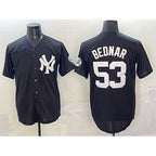 New York Yankees #53 David Bednar Black BFRAILEY Stitched Jersey