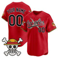 Custom Baltimore Orioles x One Piece Red BFRAILEY Vapor Premier Limited Jersey - Stitched