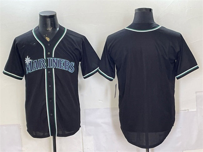 Seattle Mariners Blank 2026 Fashion Replica Black BFRAILEY Out Stitched Jersey