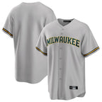 Milwaukee Brewers Blank Player Gray BFRAILEY Home Game Stitched Jerseys