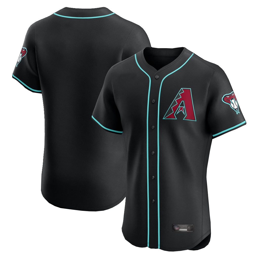 Arizona Diamondbacks Black BFRAILEY Limited Limited Elite Home Game Blank Player Stitched Jerseys