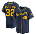 Milwaukee Brewers #32 Jacob Misiorowski Navy BFRAILEY Alternate Limited Stitched Jersey