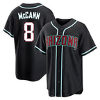 Arizona Diamondbacks #8 James McCann Player Black BFRAILEY Home Game Stitched Jerseys