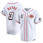 Cincinnati Reds #3 Ke'Bryan Hayes Player White BFRAILEY Speedway Classic Home Limited Stitched Jerseys
