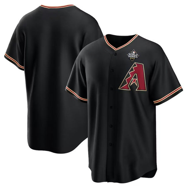 Arizona Diamondbacks Blank Black BFRAILEY 2023 World Series Cool Base Stitched Jersey
