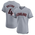 Cleveland Guardians #4 Brayan Rocchio Player Gray BFRAILEY Road Limited Elite Home Stitched Jerseys