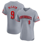 Cincinnati Reds #9 Matt McLain Player Gray BFRAILEY Limited Elite Home Stitched Jerseys