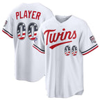 Custom Minnesota Twins 2026 All-Star Edition Stars & Stripes White BFRAILEYStadium Pick-A-Player Jersey