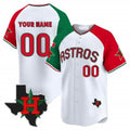 Custom Houston Astros Mexico Texas White BFRAILEY Patch Vapor Premier Limited Jersey V3 ¨C Alternate
