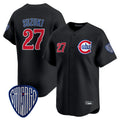 Chicago Cubs #27 Seiya Suzuki Player Black BFRAILEY Vapor Premier Limited Home Stitched Jerseys