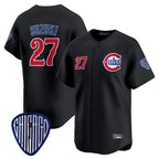 Chicago Cubs #27 Seiya Suzuki Player Black BFRAILEY Vapor Premier Limited Home Stitched Jerseys