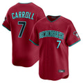 Arizona Diamondbacks #7 Corbin Carroll Player Red BFRAILEY Limited Home Game Stitched Jerseys