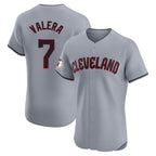 Cleveland Guardians #7 George Valera Player Gray BFRAILEY Road Limited Elite Home Stitched Jerseys