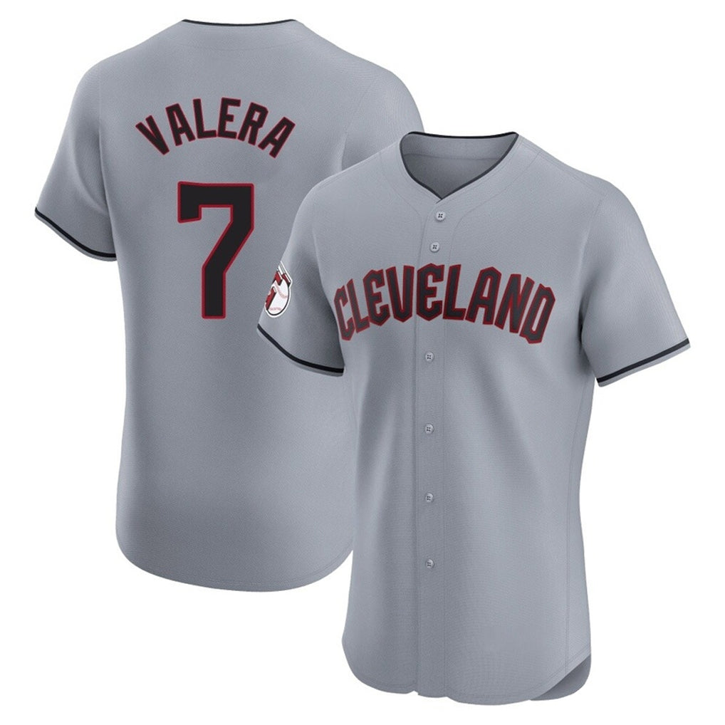 Cleveland Guardians #7 George Valera Player Gray BFRAILEY Road Limited Elite Home Stitched Jerseys