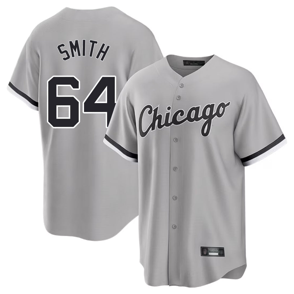 Chicago White Sox #64 Shane Smith Player Gray BFRAILEY Home Game Stitched Jerseys