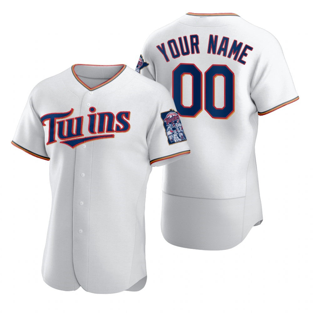 Custom Minnesota Twins White BFRAILEY 2020 Stitched Flex Base Jersey