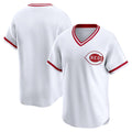 Cincinnati Reds White BFRAILEY Throwback Cooperstown Collection Limited Jersey