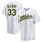 Oakland Athletics #33 JJ Bleday White BFRAILEY Home Replica Jersey