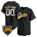 Custom Chicago Cubs 2024 Spring Training Patch Vapor Premier Limited Jersey ¨C Gray BFRAILEY