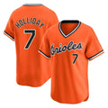 Baltimore Orioles #7 Jackson Holliday Player Orange BFRAILEY T-shirt Limited Home Game Stitched Jerseys