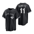 Toronto Blue Jays #11 Bo Bichette Black BFRAILEY Stitched Cool Base Jersey