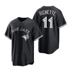 Toronto Blue Jays #11 Bo Bichette Black BFRAILEY Stitched Cool Base Jersey